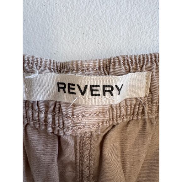 4 for $10 Revery 100% Cotton Biege Shorts EUC M - Picture 4 of 6